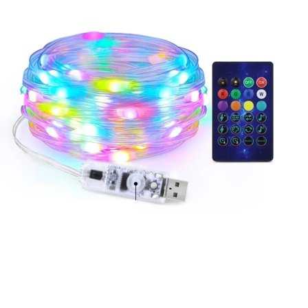 LED Jul Ljus Ljus Snöre Ljus Smart Bluetooth Adresserbar Gardin Ljus