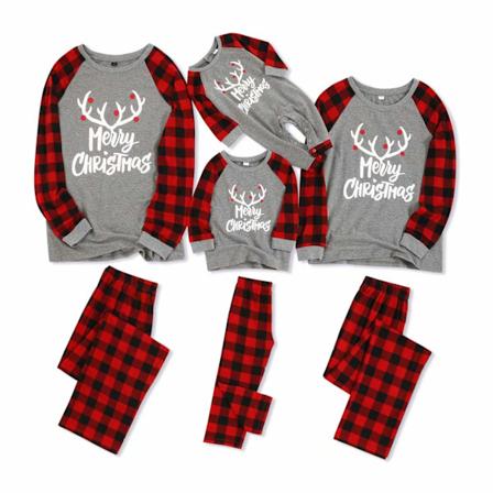 Familjematchande Julpyjamas för Vuxna och Barn - Julnattkläder - Parset Kids 6-7T