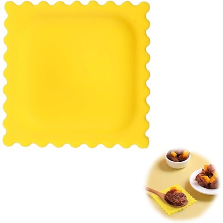 Kjøkken Varmebestandig Skjehviler Ravioli-formet Skjeholder Silikon Kjøkken Skjehviler Kul og Søt Kjøkkentilbehør for Kjøkken Hjem Spisestue Ro