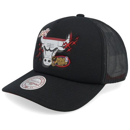 Mitchell & Ness - NBA Svart trucker Caps - Chicago Bulls 2k Flash Hwc Black Trucker @ Hatstore