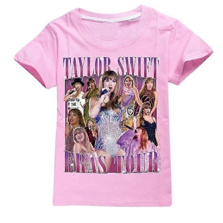 9-16 År Gamle Børn Drenge Piger Taylor Swift T-Shirt Print Kortærmet Rundhals Sommer Casual T-Shirt Swiftie Fans Koncert Gave - Perfekt