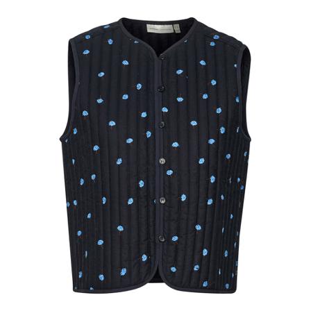 InWear Inwear Kaikoiw Waistcoat Jakker 30107589 Blue Petite Flower Blå, Dame Vest