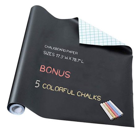 45x200cm Vinyl Chalkboard Wall Stickers Avtagbar Chalkboard Självhäftande Chalkboard Trace Wall Decals Art Art Chalkboard Stor Present till Barn