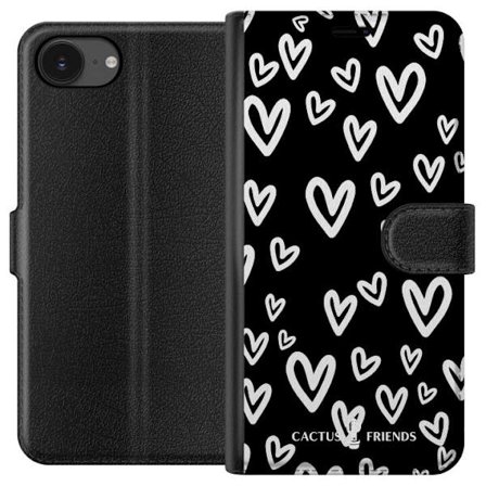 Yhteensopiva Lompakkokotelo Apple Apple iPhone 16e Cactus and Friends - Handdrawn Love Chaos