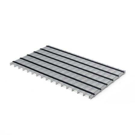 Entrèmatte, gitter/gummi, 990x590 mm