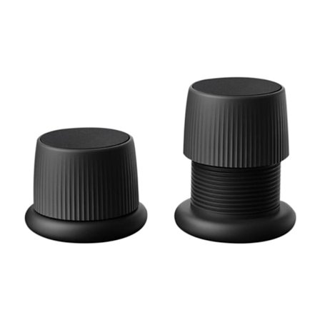 2ST Sängram Fast sängstöd SVART