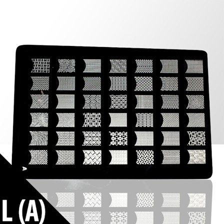 Stempelplade - Negledekorationer - L(A) - Rektangel