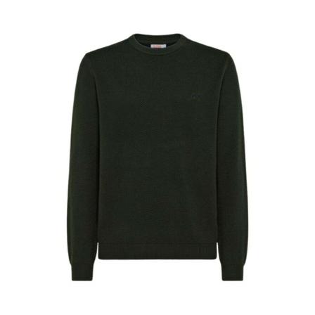Sun68 Round-neck Strik Sort, Herre Strik