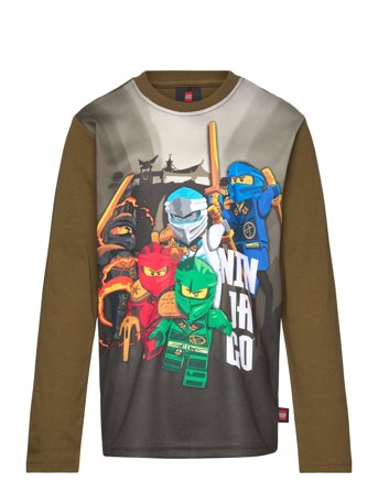 LEGO Kidswear Lwtaffy 707 - T-Shirt L/S Khaki Green