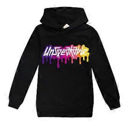 Lasten Pojat Tytöt Unspeakable Painettu Hupparit Huppari Pusero Paita (13-14 Vuotta Musta)