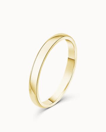 Alma Classic Wedding Ring 18K Yellow Gold