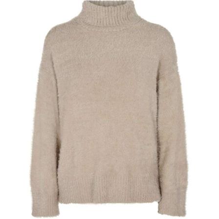 Freequent, Fqmouse pull silver beige mink Beige, Dames, Maat:L