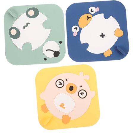 3 stk. gulvafløbssticker silikone hårstopper gulvafløb