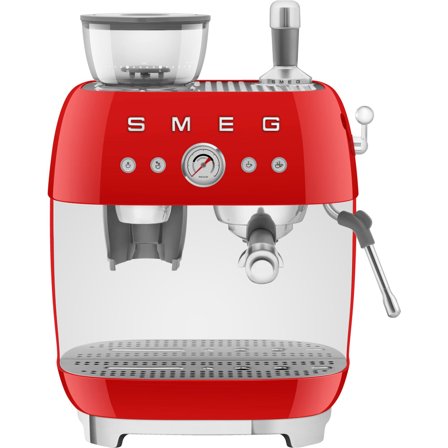 Smeg EGF03 Manuell espressomaskin, röd | Kaffe > Espressomaskiner | Bagaren och Kocken