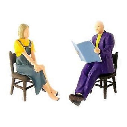 1/64 Figuurit Lukija Koriste Diorama Lelut Tarvikkeet Hahmomalli Lelut (Violetti)