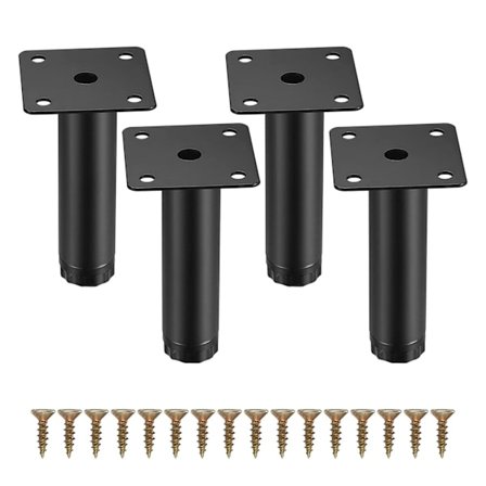 4-pack 10 cm justerbara metallmöbelben för soffa