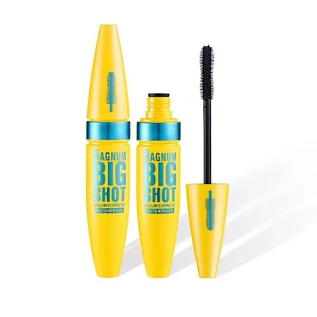 4D Svart Mascara Förtjockande, Förlängande, Böjande, Vattentät Flytande Fiber Mascara Kvinnor Ögon Makeup
