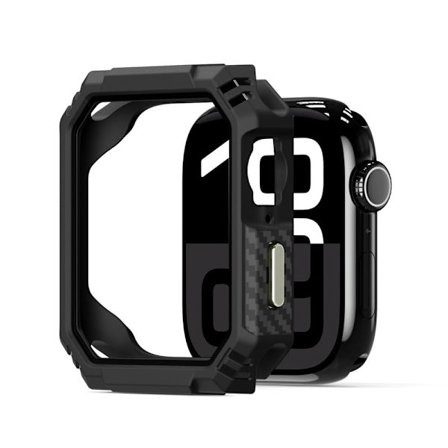 Apple Watch Series 8 41mm / Apple Watch Series 9 41mm / Apple Watch Series 7 41mm DUX DUCIS Damo Series klockfodral PC+TPU droppsäkert klockskydd - Sv