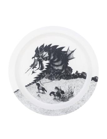The Brothers Lionheart, Flat Plate With Edge Home Meal Time Plates & Bowls Plates Multi/mønstret Rätt Start
