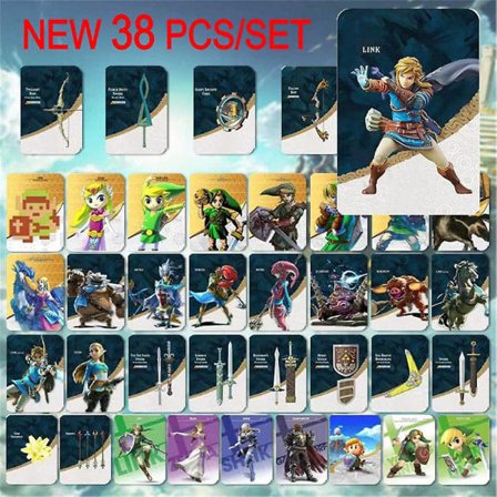/NN/38kpl/ setti Nfc Amiibo-kortti Legend of Zelda Breath Of The Wild Tears Of the Kingdom Linkage-korttisetti