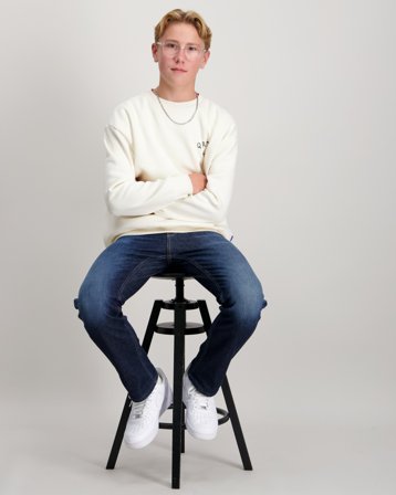 ONLY & SONS JUNIOR OSJKYRIE OVERSIZE LS SWT Beige Tröjor Kille - Kids Brand Store