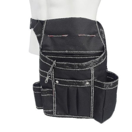 Havearbejde Værktøj Bæltetaske, Justerbar Have Lærred Bæltetaske Med 7 Lommer I Forskellige Størrelser Og Dybder Til Opbevaring Af Havearbejde 