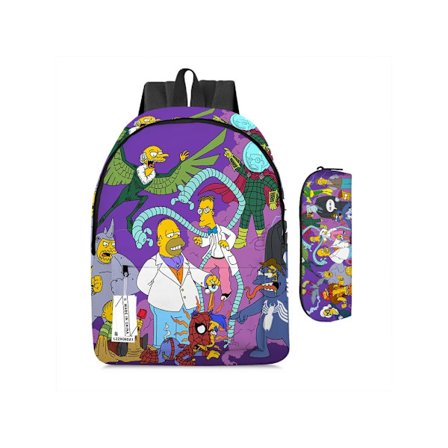 Student Ryggsäck The Simpsons Tvådelad Set-21