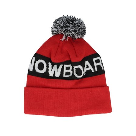 DC - Chester Beanie Racing Red Pom Pom Red Beanie - @ Hatstore