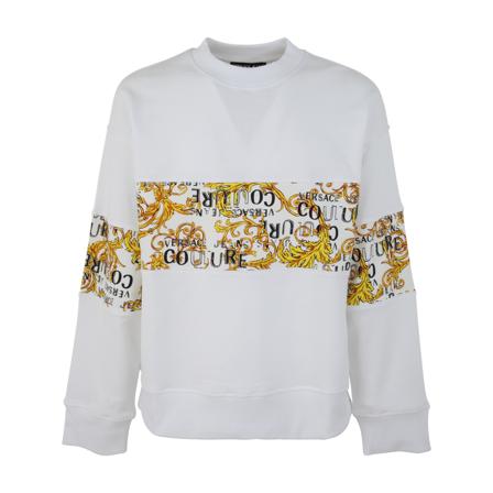 Versace Jeans Couture, Sweatshirts Wit, Heren, Maat:S