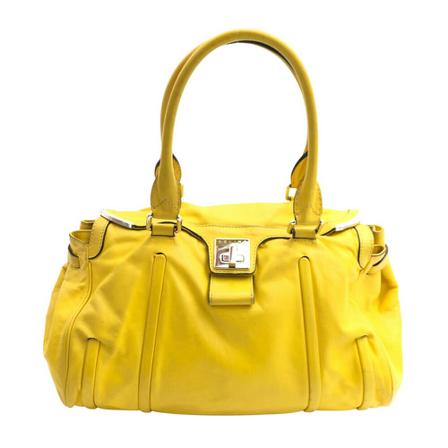 Celine Vintage, Pre-owned Leather Shoulder Bag Geel, Dames, Maat:ONE Size