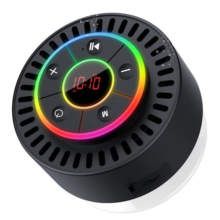 Trådlös Bluetooth-högtalare med kristallklart ljud, TWS-parning & IPX7 vattentät, 8 timmars speltid för dusch utomhusresor P