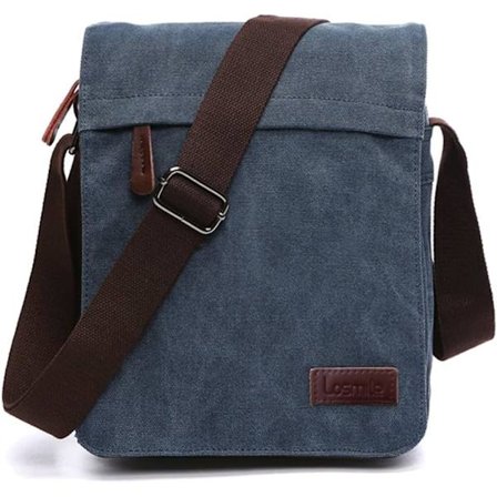 Män Axelväskor, Canvas Crossbody Väskor, 13,3 tums Laptopväskor