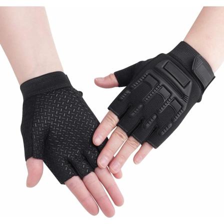 Lasten pyöräilyhanskat 8-12-vuotiaille Puolihansikkaat Urheiluhanskat Pojille Tytöille Liukumattomat Hanskat Pyörälle Skootterille Rullaluistelulle 