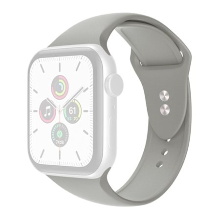 Apple Watch Series 8 (45mm) / Watch Ultra simple silikoneurrem - Rock Grå