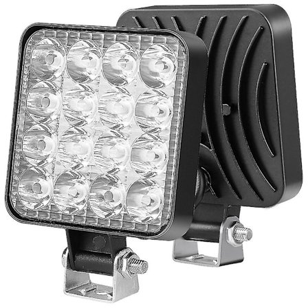 4-farget/Støvtett arbeidslys spotlight lastebil offroad traktor vanntett 1200lm 12v 24v 1 stk 48w 16led høy intensitet