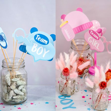 Boy or Girl Valokuvarekvisiitta 12 kpl