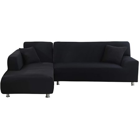 Beskytt ny sofa med Spandex sklisikre trekk, full beskyttelse for møblene dine, sklisikker elastisk bunn sikrer sikker passform på L-formet seksjon