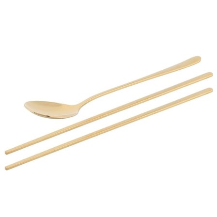 304 rustfrit stål koreansk stil ske og spisepinde sæt KLB