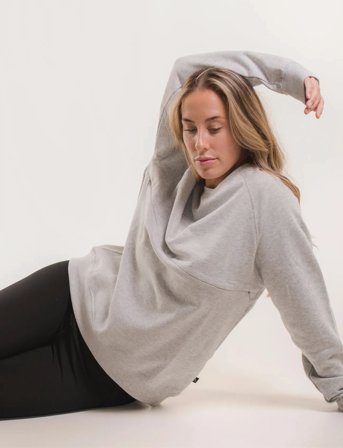 Boob Thermal Nursing Sweatshirt - Grey - L