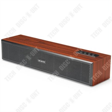 TD Home Retro Trä Långband Trådlös Bluetooth-högtalare Desktop Mobiltelefon Kortförstärkare