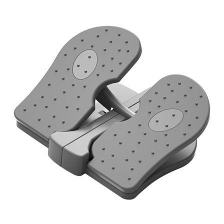 Fod Stepper Maskine Træner Siddende Motionsredskab Sammenklappelig Under Bord Pedal til Grå