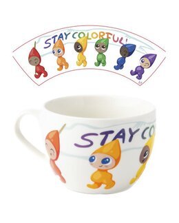 Krus Porcelæn Stay Colorful 1-p Hvid