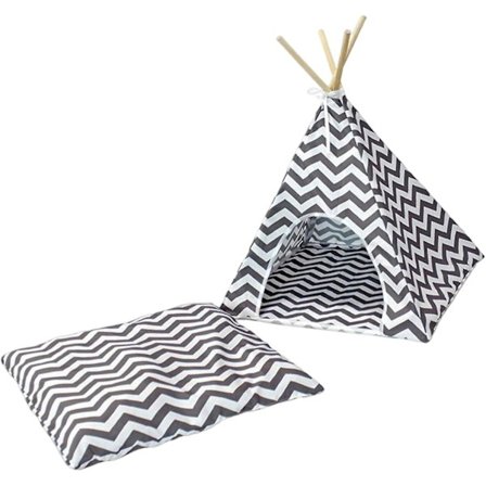 Hundehus i teltform for kjæledyr, kattetelt, seng, vintertelt, bur, varm, pustende hytte, pute, rede, ly, soveseng for kattunger, valper, 