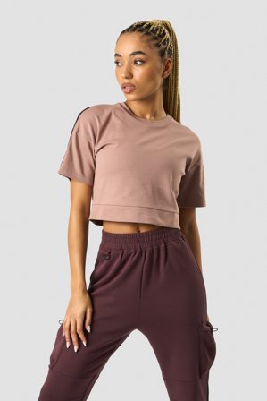 ICANIWILL - Stance Cropped T-shirt Wmn Light Mauve - Dam - Träningskläder från ICIW