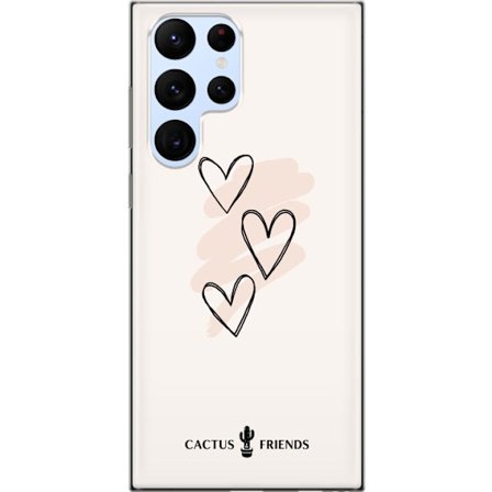 Yhteensopiva Puhelinkuori Samsung Samsung Galaxy S22 Ultra 5G Cactus and Friends - Soft Romance Sketch