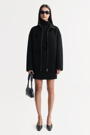 Soft Goat - Wrap Skirt - Cashmere skirt - L - Black