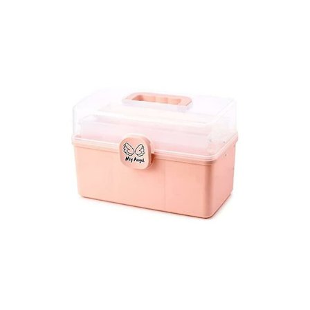 FlkwoH Hårpyntoppbevaringsboks for barn Jente Gummibånd Frisyre Skrivebord Etterbehandling Sminkebord Smykkeskrin (Medium)