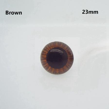 10st/5 Par Plastic Eyes Eyeball Brun 23mm