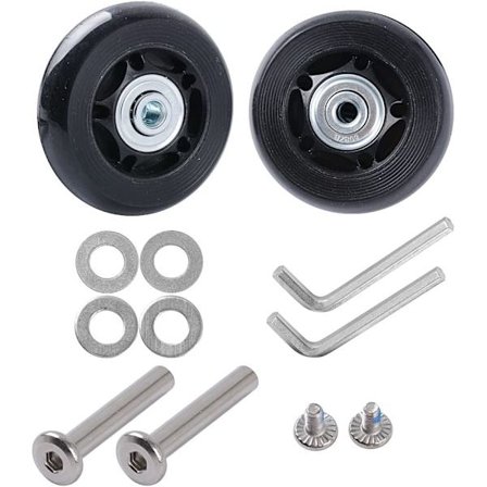 2-pack hjul till resväskor (60*6*18 mm axellängd: 35 mm) reservdelar