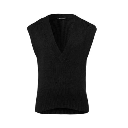 Frank Walder Knitwear , Zwart , Dames , Maat: 2XL Vesten